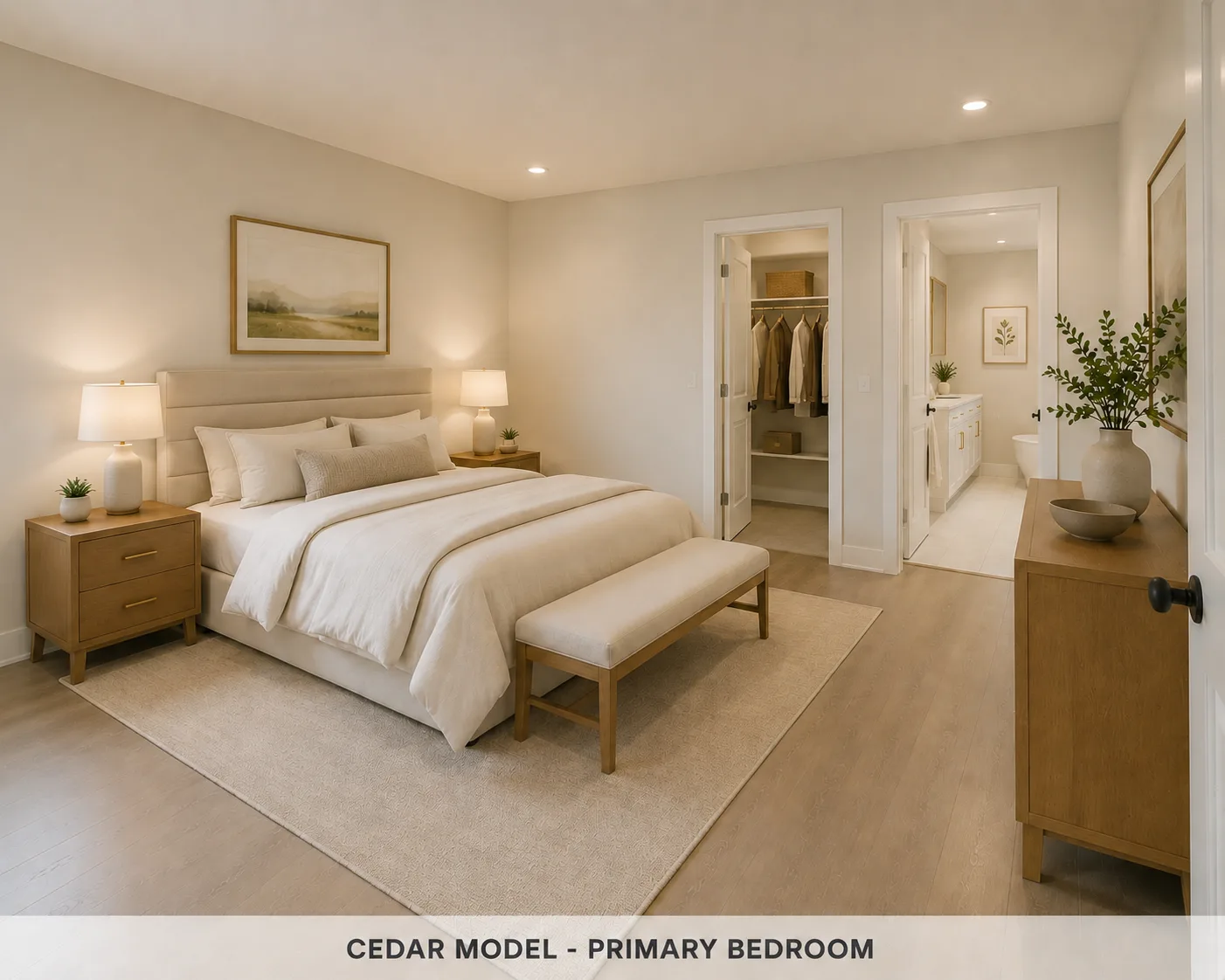 Cedar primary bedroom