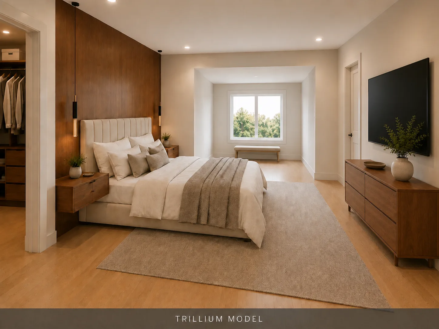 Trillium primary bedroom